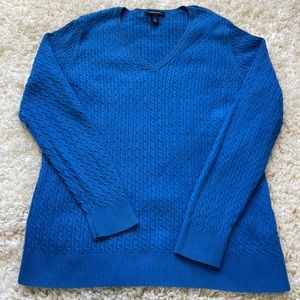 Lands’ End large blue sweater